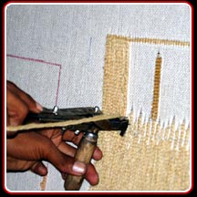 Handtufted Weaving Close view